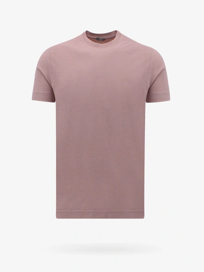 Zanone T-shirt In Pink