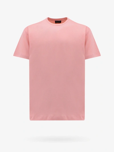 Roberto Collina Plain Short-sleeved T-shirt In Pink