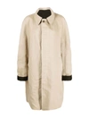 Maison Margiela Reversible Trench-coat With Contrast Cuffs In Black