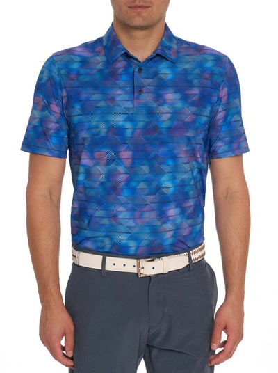 Robert Graham Swayzee Classic Fit Short Sleeve Abstract Watercolor Print Shirt In Multi
