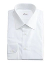 BRIONI WARDROBE ESSENTIAL SOLID DRESS SHIRT, WHITE,PROD198480650