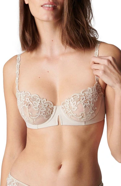 Simone Perele Saga Underwire Demi Bra In Topaz Beige