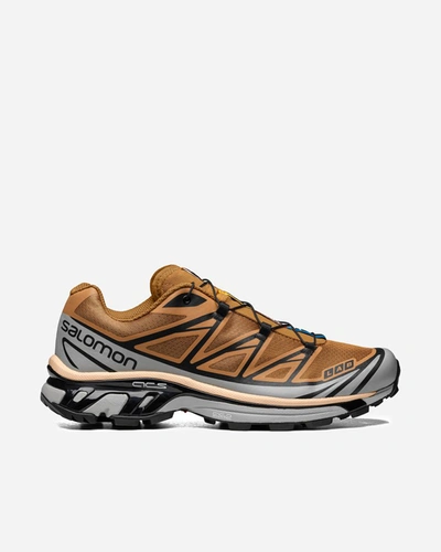 Salomon Xt-6 Low-top Sneakers In Brown