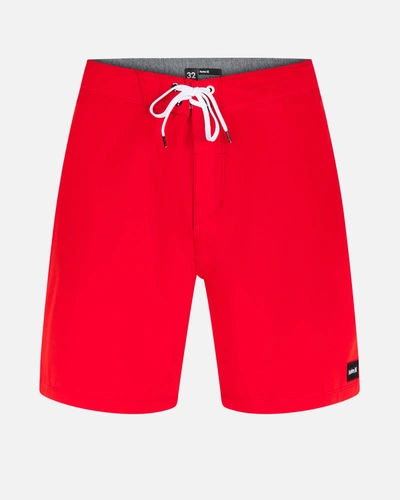 United Legwear Men's Phantom-eco One And Only Solid 18" Boardshort In Unity Red