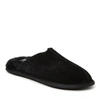 Dearfoams Men's Bradford Genuine Suede Closed Toe Scuff Slippers In Black