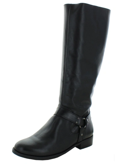 Walking Cradles Kristen Womens Leather Knee High Riding Boots In Black