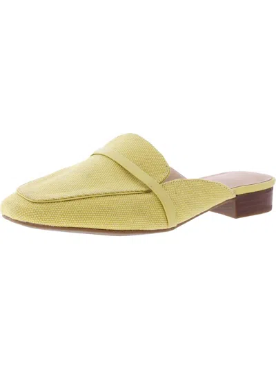 Marc Fisher Womens Slip On Square Toe Mules In Yellow