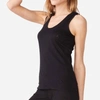 Monrow Scoop-neck Narrow Tank In Black