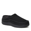 Dearfoams Men's Thompson Microsuede Clog In Black Solid