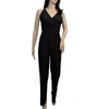 BEBE RUFFLE JUMPSUIT IN BLACK