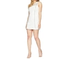 BEBE LACE SLEEVELESS SHEATH DRESS IN WHITE