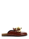 Jw Anderson J.w. Anderson Chain Mules In Brown