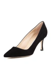 Gucci Bb 70mm Suede Pumps In Black