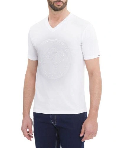Stefano Ricci Eagle Head Motif T-shirt In White