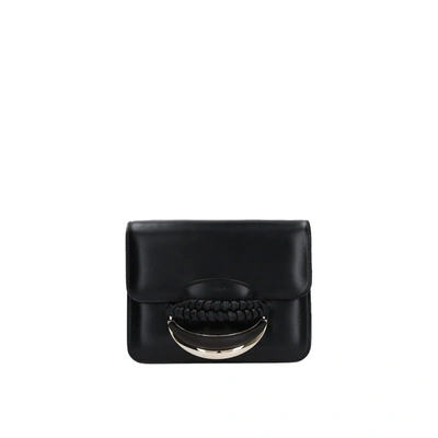Chloé Kattie Leather Shoulder Bag In Black