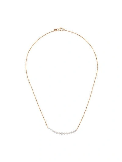 Anita Ko Gold Diamond Band Necklace In Metallic