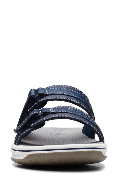 Clarks Women's Cloudsteppers Breeze Piper Comfort Slide Sandals In Navy