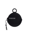 Pangaia Biobased Leather Circle Wallet In Black