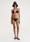 Totême Braid-tie Bikini Bottoms Black In Black