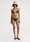 TOTÊME BRAID-TIE BIKINI TOP DARK GREEN