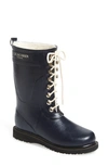 Ilse Jacobsen Rubber Waterproof Boot In Dark Indigo