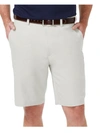 HAGGAR COOL 18 PRO MENS GABERDINE FLAT FRONT DRESS SHORTS