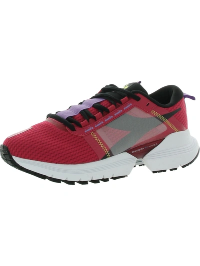 Diadora Mythos Blushield Elite Trx Womens Performance Trainers Running Shoes In Red