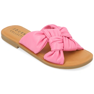 Journee Collection Collection Women's Tru Comfort Foam Kianna Sandal In Pink