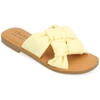 Journee Collection Collection Women's Tru Comfort Foam Kianna Sandal In Yellow
