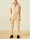 Monrow Supersoft Sweater Knit Cargo Jogger In White