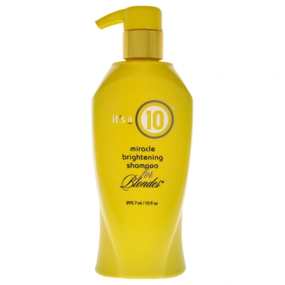 It's A 10 Its A 10 Miracle Brightening Shampoo For Blondes For Unisex 10 oz Shampoo In Gold