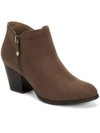 Style & Co Masrinaaf Womens Zipper Block Heel Booties In Grey