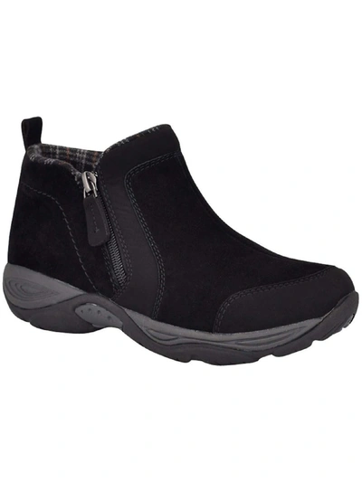 Easy Spirit Evony 8 Womens Suede Casual Ankle Boots In Black