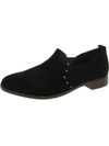 CLARKS TRISH BELL WOMENS SUEDE SLIP ON ROUND-TOE SHOES