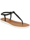 Sun + Stone Kristi Womens Ankle Summer Thong Sandals In Black