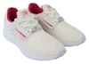 Plein Sport White Polyester Runner Becky Sneakers In White