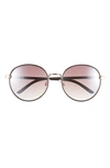Bp. Gradient Round Sunglasses In Black- Gold