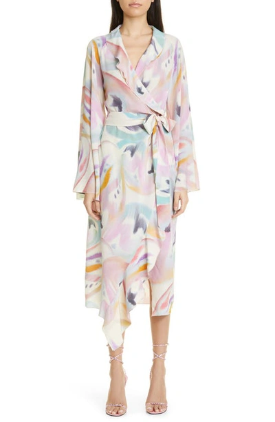 Etro Women's Blooming Paisley Open-weave Maxi Cardigan In Multicolour