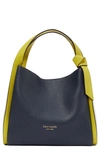 KATE SPADE KNOTT LARGE COLORBLOCK LEATHER HANDBAG