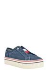 Tommy Hilfiger Balie 2 Womens Denim Slip-on Casual And Fashion Sneakers In Medium Blue 420