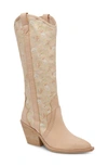 Dolce Vita Navene Western Boot In Rose Multi Nubuck