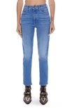 MOTHER THE TOMCAT HIGH WAIST CROP STRAIGHT LEG JEANS