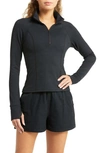 BEYOND YOGA HEATHER RIB TAKE A HIKE PULLOVER