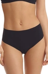Commando High-rise Zone Smoothing Thong In Black
