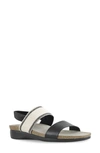 Munro Pisces Sandal In Black/ White Novelty