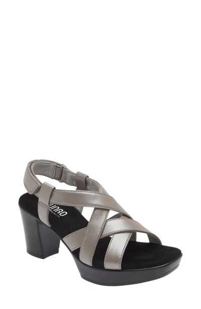 Munro Maddox Platform Sandal In Silver