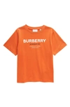 BURBERRY KIDS' CEDAR HORSEFERRY LOGO COTTON GRAPHIC TEE