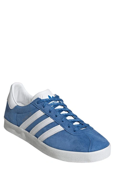 Adidas Originals Gazelle 85 Sneaker In Bluebird/ White/ Gold Metallic