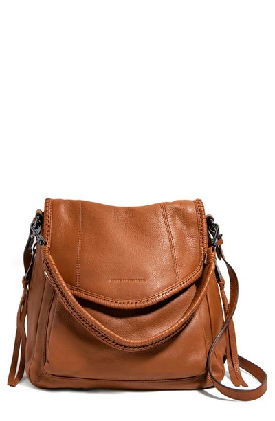 Aimee Kestenberg All For Love Convertible Leather Shoulder Bag In Chestnut W Gunmetal