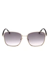 TOM FORD FERN 57MM SQUARE SUNGLASSES